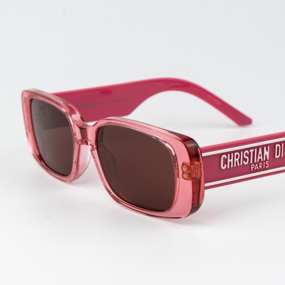 Dior WILDIOR S2U Men Sunglasses Fuchsia Bordeaux Rectangle WILDIOR S2U 73D0 - Picture 4 of 12